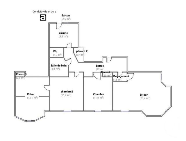 Appartement F4 à vendre - 4 pièces - 92.04 m2 - VALENCE - 26 - RHONE-ALPES - Century 21 Alpimmo